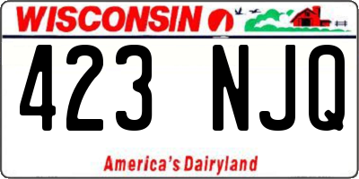 WI license plate 423NJQ