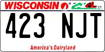 WI license plate 423NJT