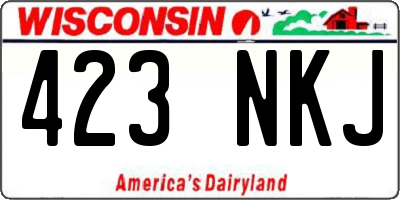 WI license plate 423NKJ