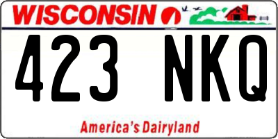 WI license plate 423NKQ