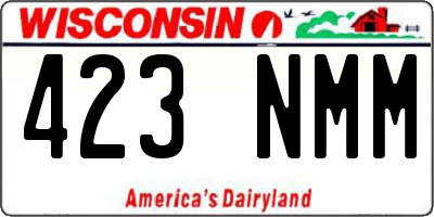 WI license plate 423NMM
