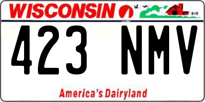 WI license plate 423NMV