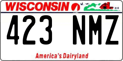 WI license plate 423NMZ