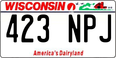 WI license plate 423NPJ