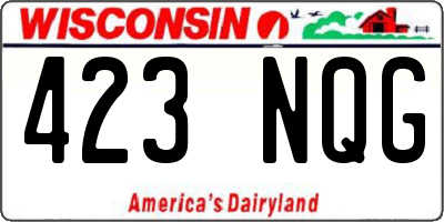 WI license plate 423NQG