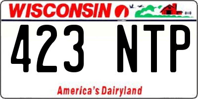 WI license plate 423NTP