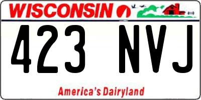 WI license plate 423NVJ