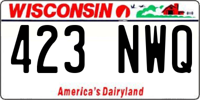 WI license plate 423NWQ