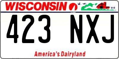 WI license plate 423NXJ