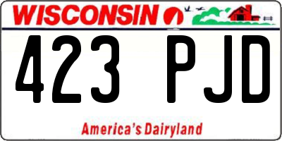 WI license plate 423PJD