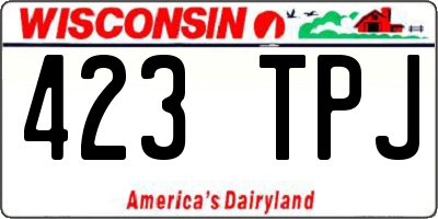 WI license plate 423TPJ