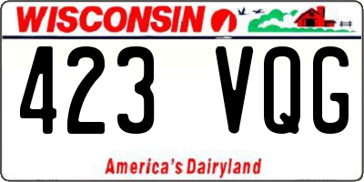 WI license plate 423VQG