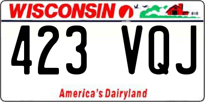 WI license plate 423VQJ