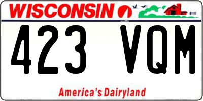WI license plate 423VQM