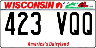 WI license plate 423VQQ