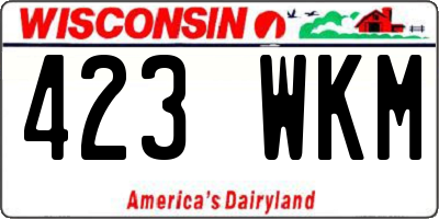 WI license plate 423WKM