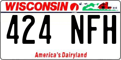 WI license plate 424NFH