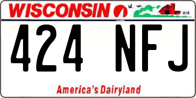 WI license plate 424NFJ
