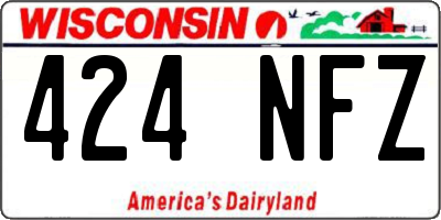WI license plate 424NFZ
