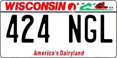 WI license plate 424NGL