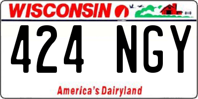 WI license plate 424NGY
