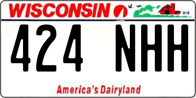 WI license plate 424NHH