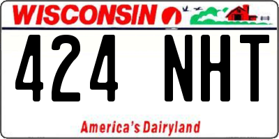 WI license plate 424NHT