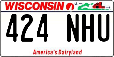 WI license plate 424NHU
