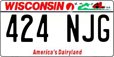 WI license plate 424NJG
