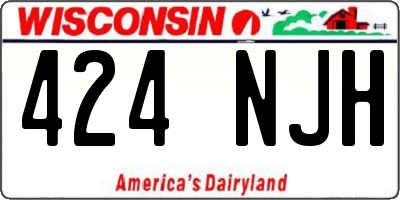 WI license plate 424NJH
