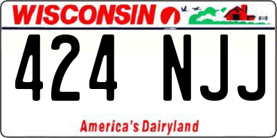 WI license plate 424NJJ