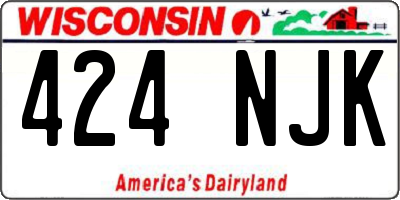 WI license plate 424NJK
