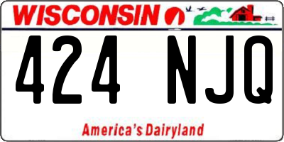 WI license plate 424NJQ