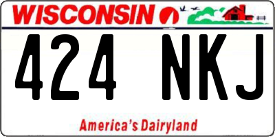 WI license plate 424NKJ