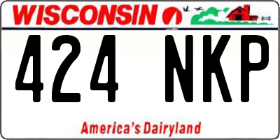 WI license plate 424NKP