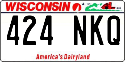 WI license plate 424NKQ