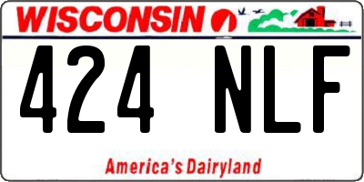 WI license plate 424NLF