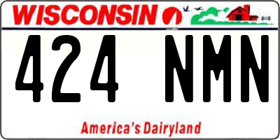 WI license plate 424NMN