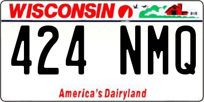 WI license plate 424NMQ
