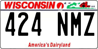 WI license plate 424NMZ