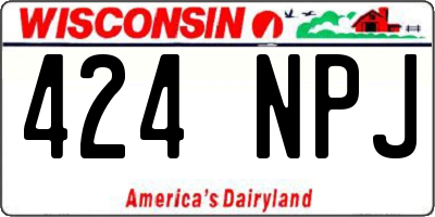 WI license plate 424NPJ
