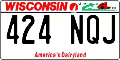 WI license plate 424NQJ