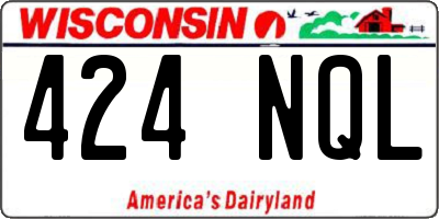 WI license plate 424NQL