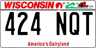 WI license plate 424NQT