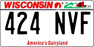WI license plate 424NVF