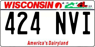 WI license plate 424NVI