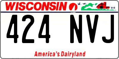 WI license plate 424NVJ