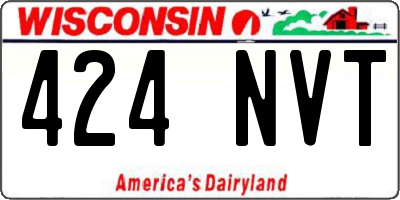 WI license plate 424NVT
