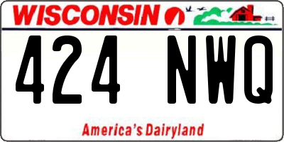 WI license plate 424NWQ