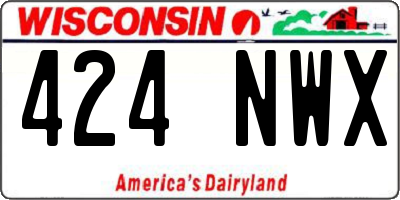 WI license plate 424NWX